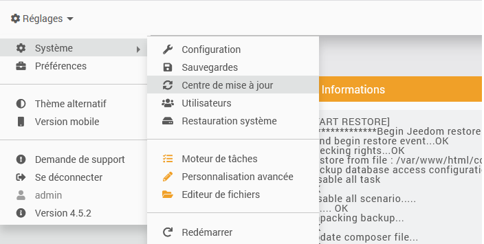 jeedom4.5-restauration-composer