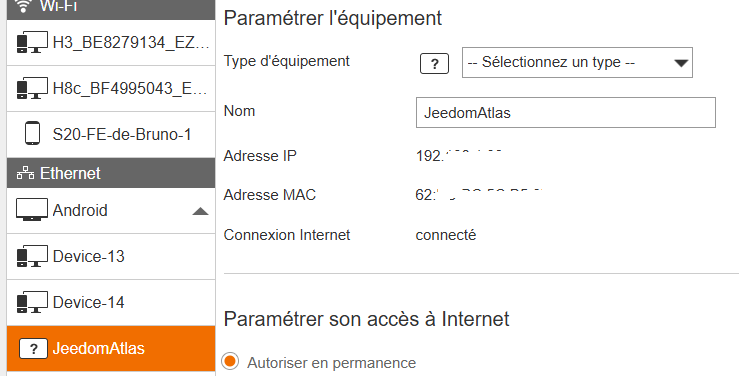 jeedom sur réseau Livebox_2